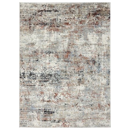 UNITED WEAVERS OF AMERICA United Weavers of America 4535 10136 28E Eternity Barcelona Crimson Runner Rug; 2 ft. 7 in. x 7 ft. 4 in. 4535 10136 28E